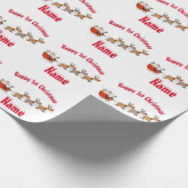 Papel De Regalo Navidades de Santa María de Cute Babys Personaliza