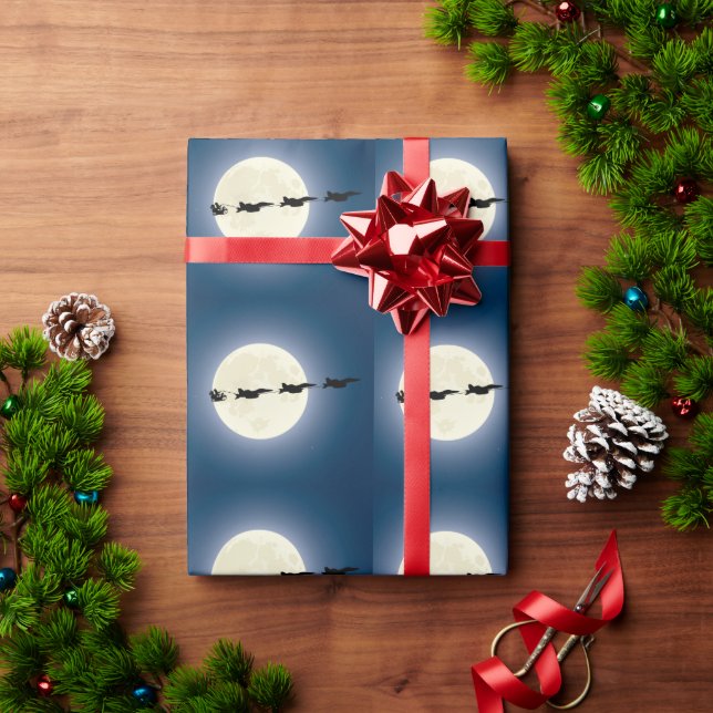Papel De Regalo Navidades de Santa y Super Hornets F/A-18 (Regalo de vacaciones)