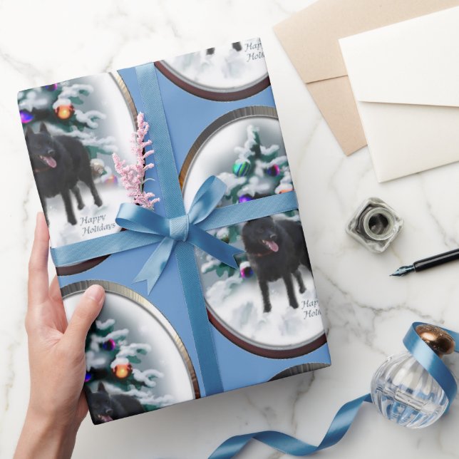 Papel De Regalo Navidades de Schipperke (Regalar)