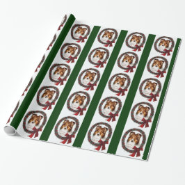 Papel De Regalo Navidades de Shetland Sheepdog Sheltie