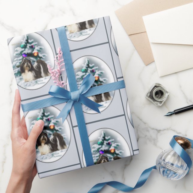 Papel De Regalo Navidades de Shih Tzu (Regalar)