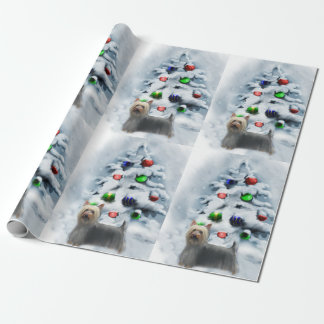 Papel De Regalo Navidades de Silky Terrier