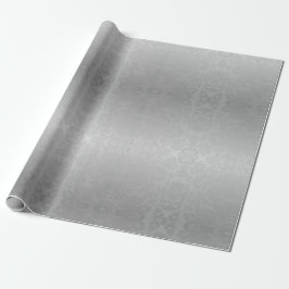 Papel De Regalo Navidades de Silver Ombre Damask