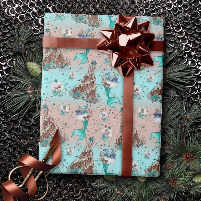 Papel De Regalo Navidades de Sirenas | Arsenales y arboles Verde a (Subido por el creador)