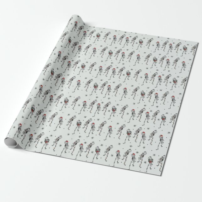 Papel De Regalo Navidades de Skeleton (Desenrollado)