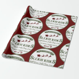 Papel De Regalo Navidades de Sleigh Rides
