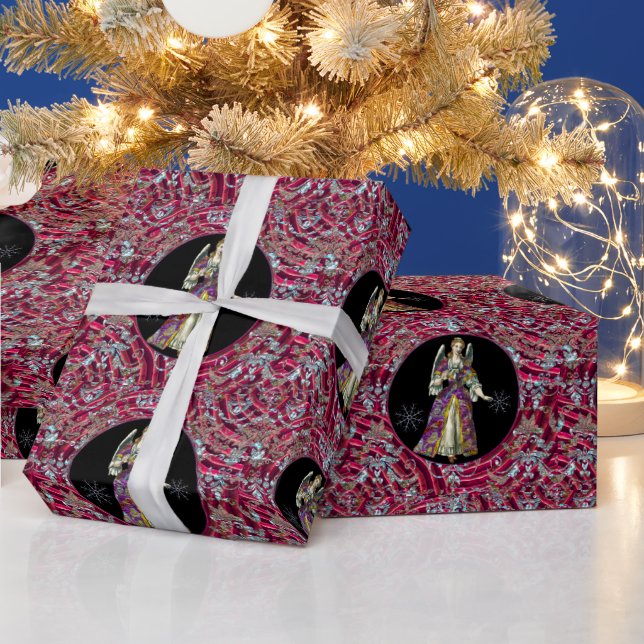 Papel De Regalo Navidades de Snow Angel Marchelle envolviendo pape (Vacaciones)