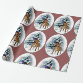 Papel De Regalo Navidades de Staffordshire Bull Terrier