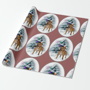 Papel De Regalo Navidades de Staffordshire Bull Terrier