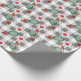 Papel De Regalo Navidades de tenis, chapa gris - búfala blanca