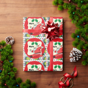 Papel De Regalo Navidades de Tenis Santa Claus