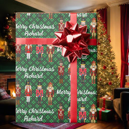 Papel De Regalo Navidades de texto del Personalizado de nombres pe
