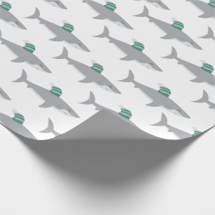 Papel De Regalo Navidades de tiburones