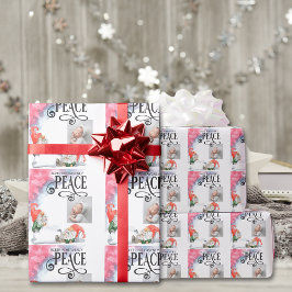 Papel De Regalo Navidades de tipografía de paz Gnomes Holiday