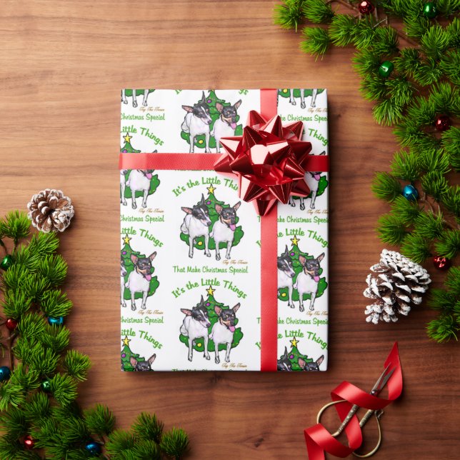 Papel De Regalo Navidades de Toy Fox Terrier (Regalo de vacaciones)