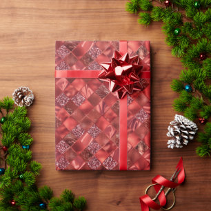 Papel De Regalo Navidades de vacaciones brillantes de metal Purpur