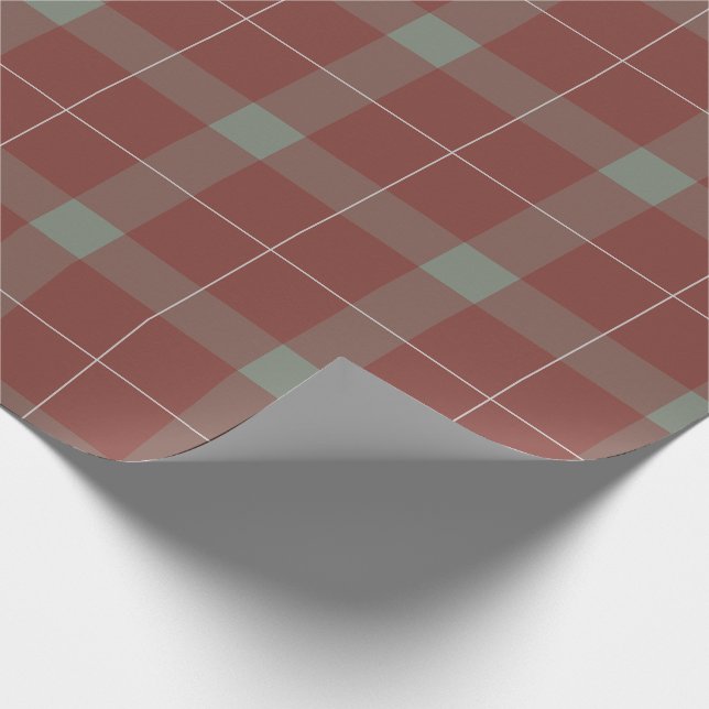 Papel De Regalo Navidades de vacaciones rojas y verdes (Esquina)