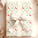 Papel De Regalo Navidades de venados multicolores<br><div class="desc">Trae un toque alegre y festivo a tus regalos de vacaciones con este papel de Navidades de venado multicolor. Con un dinámico patrón de reno en rojo, verde, rosa y azul, este papel de envoltura es perfecto para agregar una víbora alegre a sus regalos de Navidad. Ideal para fiestas de...</div>
