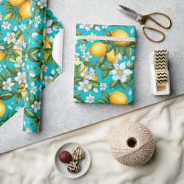Papel De Regalo Navidades de Vibrant Retro Citrus Medley