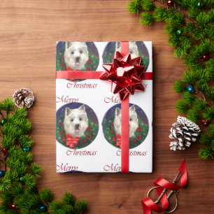 Papel De Regalo Navidades de West Highland White Terrier