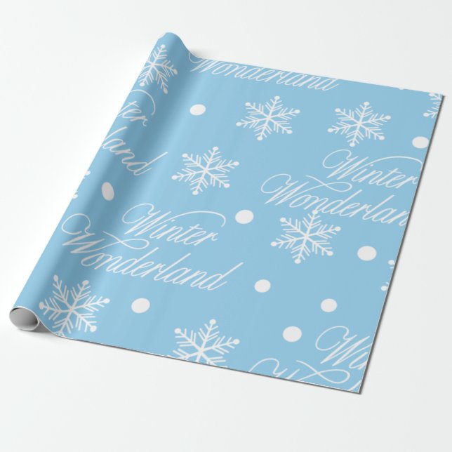 Papel De Regalo Navidades de Winter Wonderland (Desenrollado)