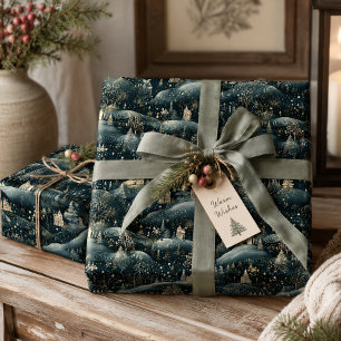 Papel De Regalo Navidades de Winter Woodland