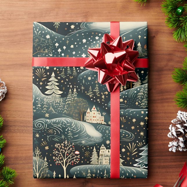 Papel De Regalo Navidades de Winter Woodland (Subido por el creador)