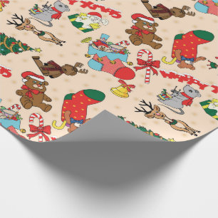Papel De Regalo Navidades de Woodland Animals