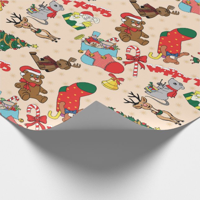 Papel De Regalo Navidades de Woodland Animals (Esquina)