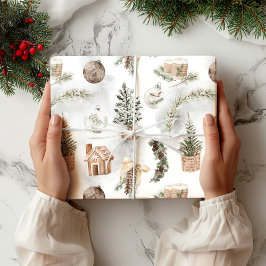 Papel De Regalo Navidades de Woodland Pine