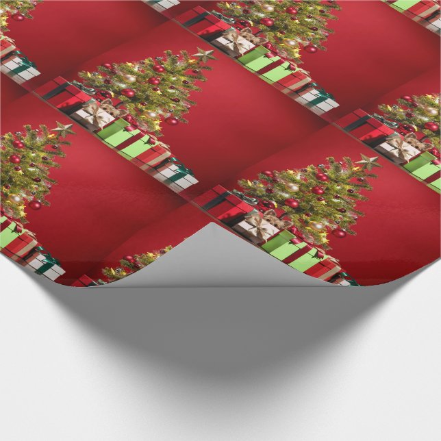Papel De Regalo Navidades de Yorkie (Esquina)
