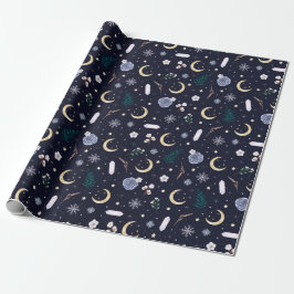 Papel De Regalo Navidades de Yule de brujería oscura envolviendo p