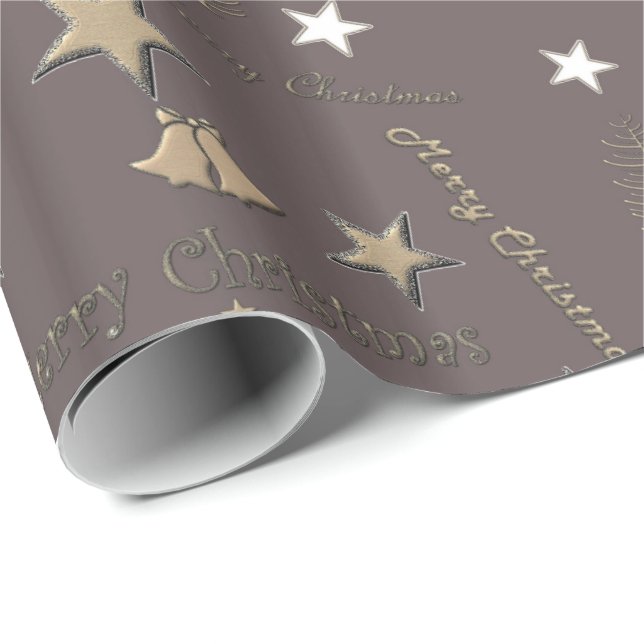 Papel De Regalo Navidades decorativos Santa Reindeer Snowflake (Esquina del rollo)