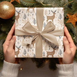 Papel De Regalo Navidades Deer