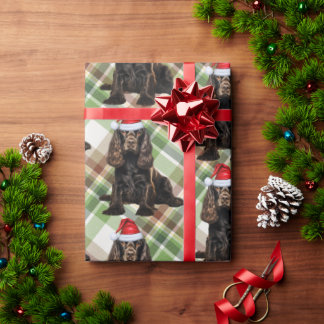 Papel De Regalo Navidades del amante de los perros marrones