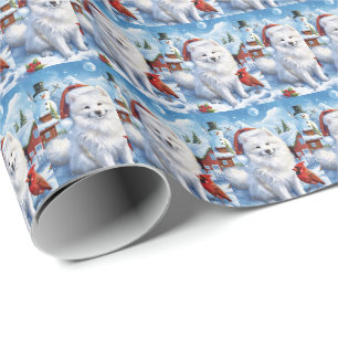 Papel De Regalo Navidades del American Eskimo Dog Winter Wonderlan
