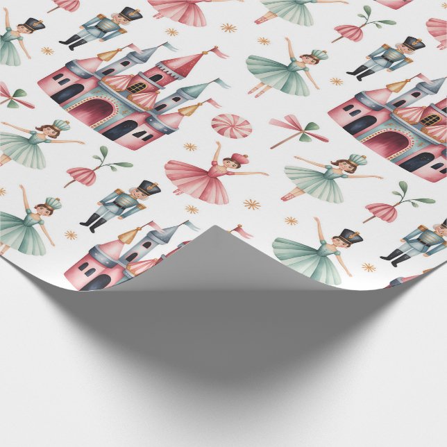 Papel De Regalo Navidades del Ballet de Nutcracker (Esquina)