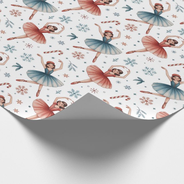 Papel De Regalo Navidades del Ballet de Nutcracker (Esquina)