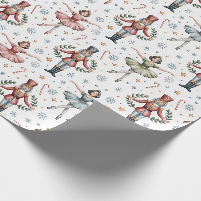 Papel De Regalo Navidades del Ballet de Nutcracker (Esquina)