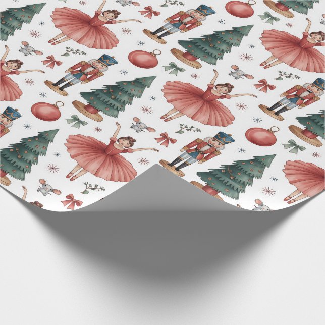 Papel De Regalo Navidades del Ballet de Nutcracker (Esquina)