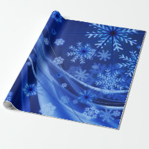 Navidades del Blue Winter Snowflakes