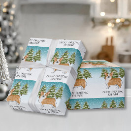 Papel De Regalo Navidades del bosque de invierno Red Pembroke Wels