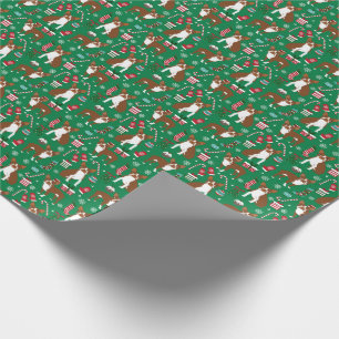 Papel De Regalo Navidades del Boston Terrier Dog Heper Boston