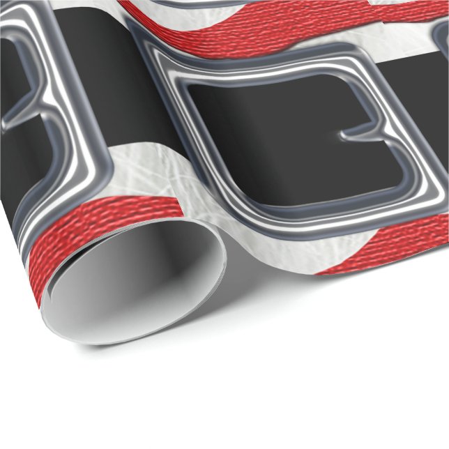 Papel De Regalo Navidades del Cinturón de Santa Claus navidad navi (Esquina del rollo)