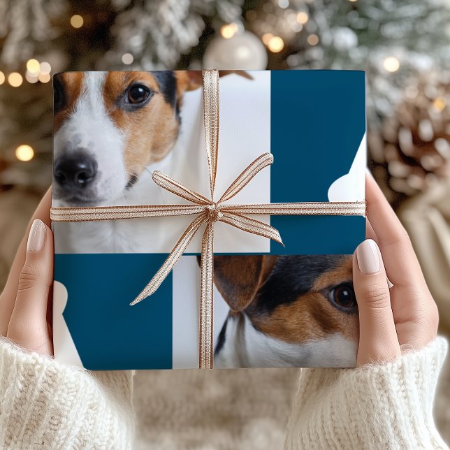 Papel De Regalo Navidades del Collage de fotos de huesos de perro  (Subido por el creador)