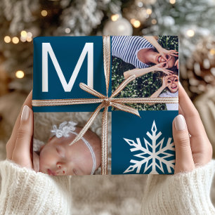 Papel De Regalo Navidades del Collage de fotos de los Festividades