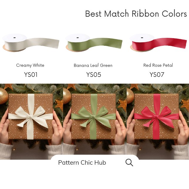 Papel De Regalo NAVIDADES del copo de nieve WP07 Marrón elegante m (Subido por el creador)