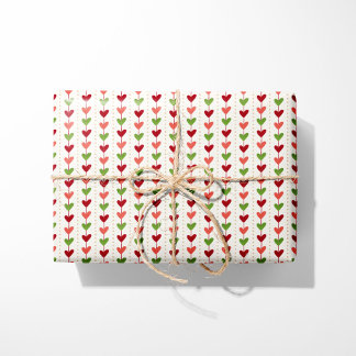 Papel De Regalo Navidades del corazón festivo Garland