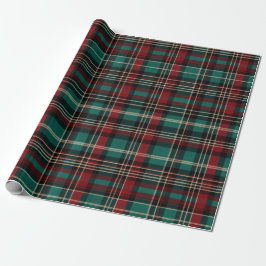 Papel De Regalo Navidades del Country Red Green Plaid