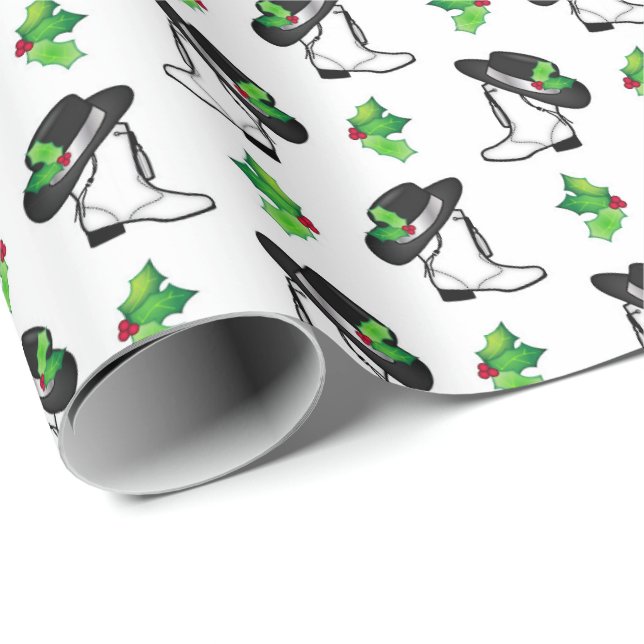 Papel De Regalo Navidades del equipo de baile Drill Gorra y arranq (Esquina del rollo)